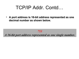 TCP IP Addressing | PPT