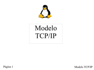 Modelo
           TCP/IP



Página 1            Modelo TCP/IP