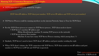 Master Class : TCP/IP Mechanics from Scratch to Expert | PDF