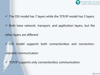 TCP IP Model | Computer Science | PPTX | Computer Networking | Computing