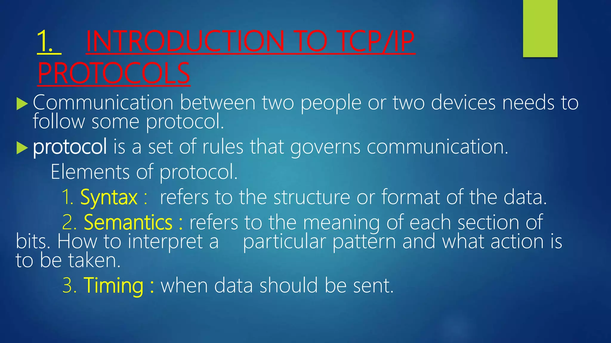 Tcp ip protocols | PPT