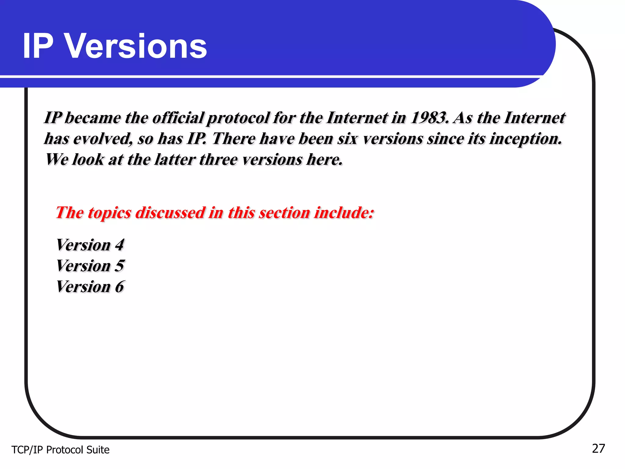 TCP/IP Training Basic Concepts. | PDF