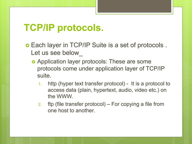Tcp ip tutorial | PPT