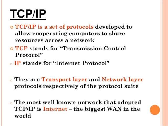 Tcp/ip model