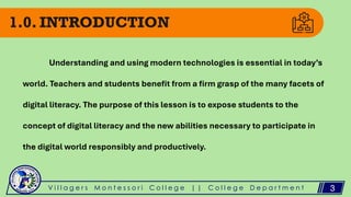 TCP_ TECHNOLOGY FOR TEACHING AND LEARNING_SYNCH 5 DIGITAL LITERACY ...