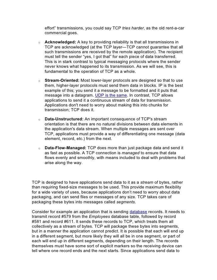 Tcp Udp Notes
