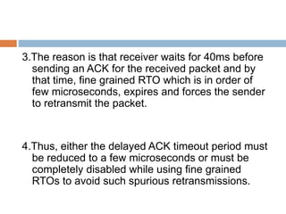 Tcp variants for data center networks | PPTX