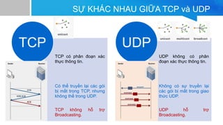 Phân biện TCP và UDP
