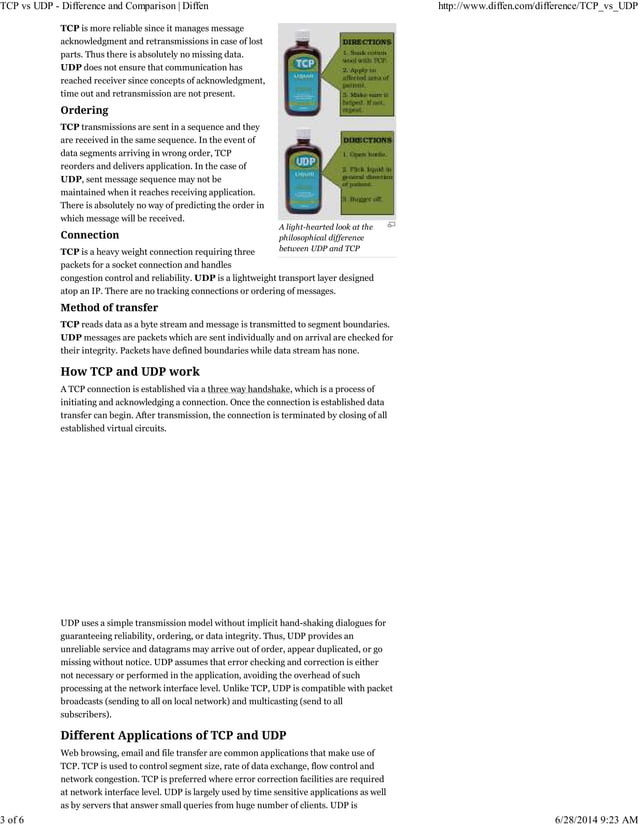 Tcp Vs Udp Difference And Comparison Diffen Pdf Tcp Vs Udp Difference And Comparison Diffen Pdf