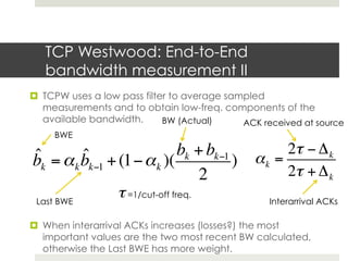 TCP Westwood | PDF