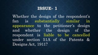 PETITIONER’S ARGUMENT
For the purpose of cancellation it is not
necessary for the respondent's design to be exact
copy of ...