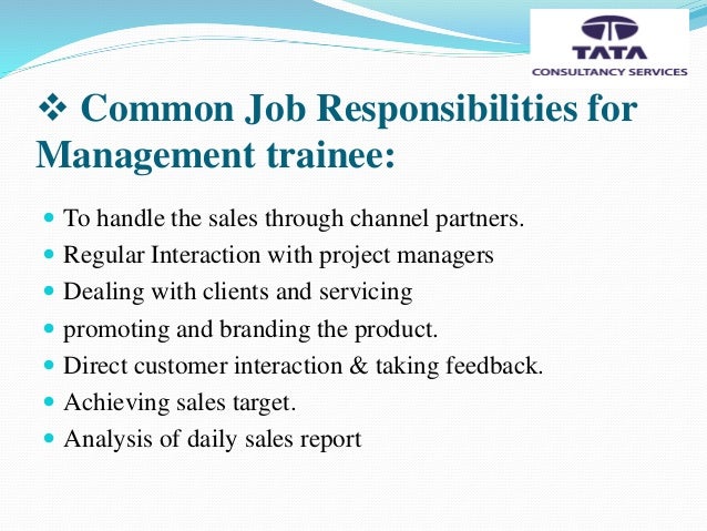management trainee job description