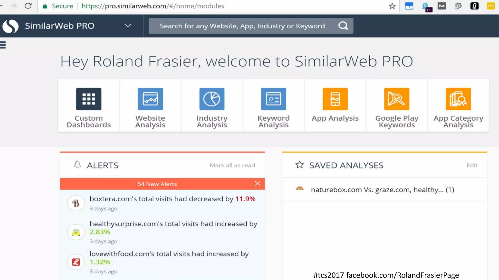 #tcs2017 facebook.com/RolandFrasierPage
 