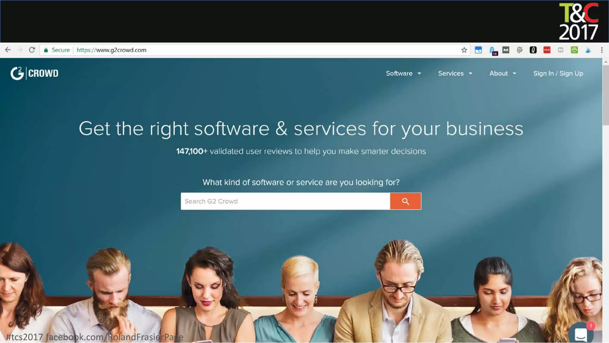 #tcs2017 facebook.com/RolandFrasierPage
 