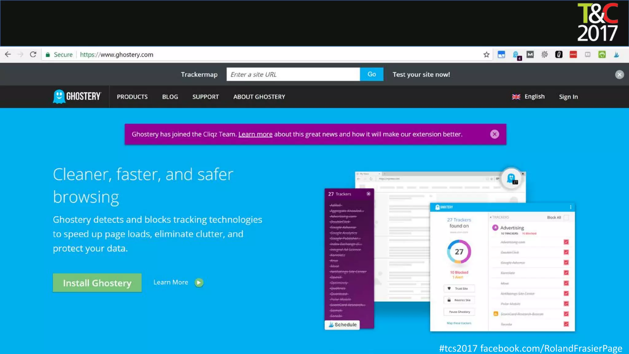 #tcs2017 facebook.com/RolandFrasierPage
 