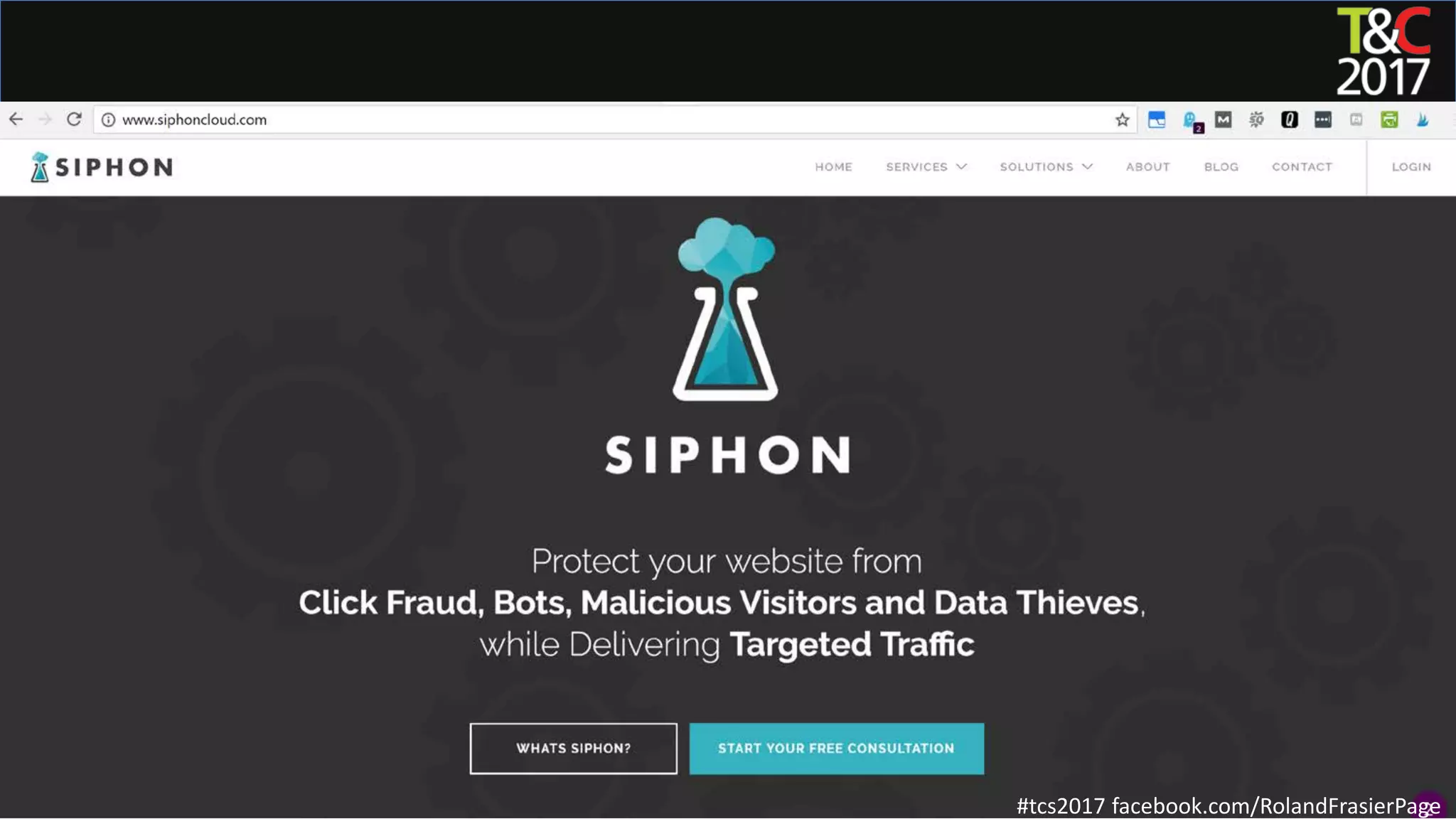 #tcs2017 facebook.com/RolandFrasierPage
 