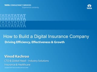 How to Build a Digital Insurance Company

Copyright © 2013 Tata Consultancy Services Limited

1
TCS Confidential

 