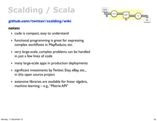 Scalding / Scala                                             Document
                                                    ...