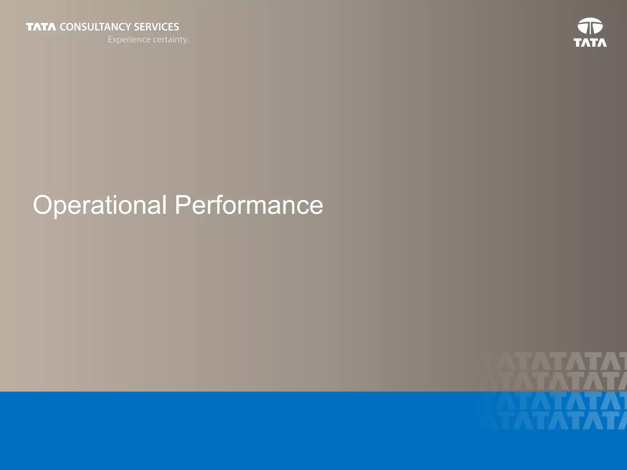 8
Click to edit Master title styleOperational Performance
 