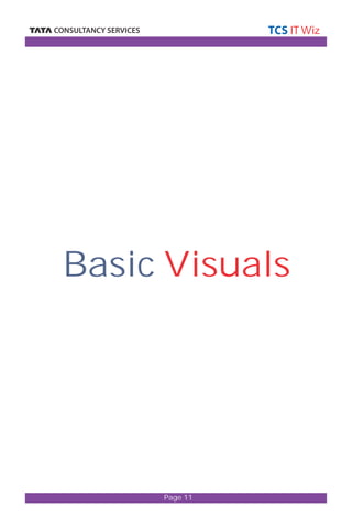 Basic Visuals 
Page 11 
 