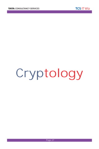Cryptology 
Page 27 
 