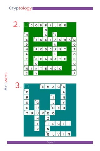 Answers 
Cryptology 
2. 
3. 
Page 42 
 