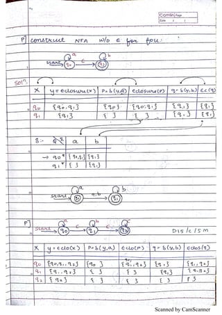 Automaton Instrument Notes Tcs notes/ automata theory notes | PDF