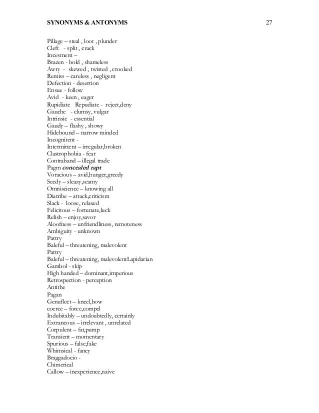 Tcs Synonyms And Antonyms