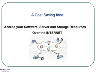 A Cost Saving Idea Access your Software, Server and Storage Resources Over the INTERNET 