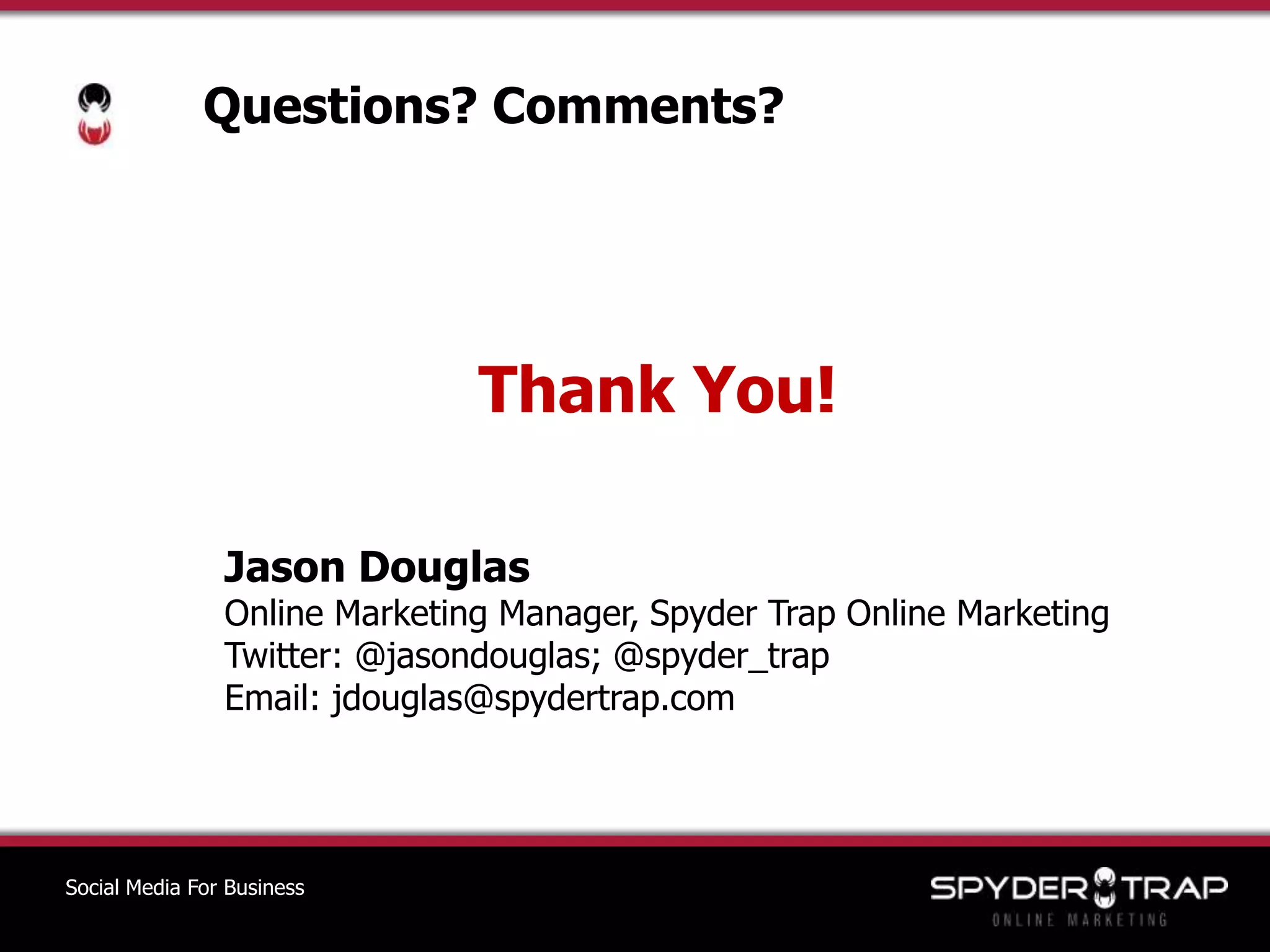 Social Media For BusinessSocial Media For Business