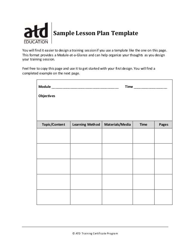 Program Planning Templates And Examples