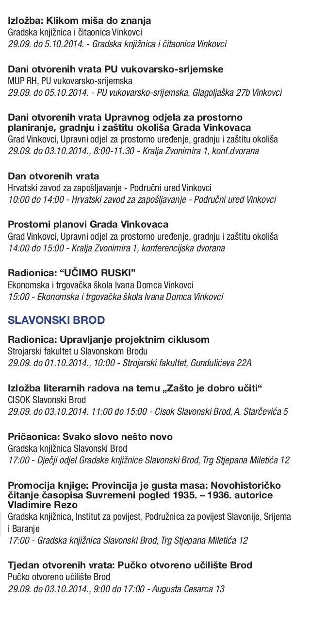 Za upoznavanje slavonski brod