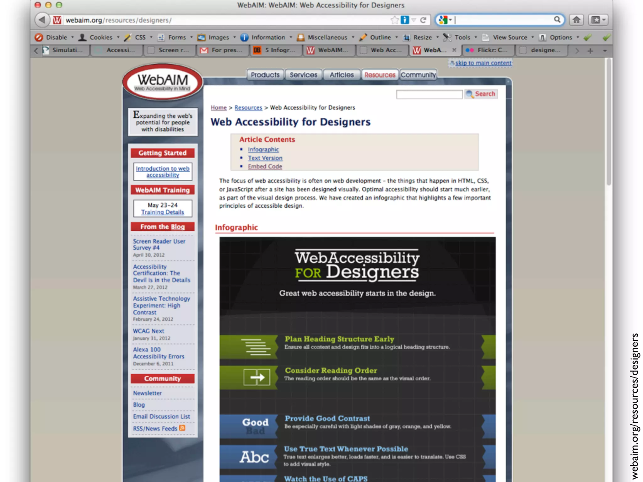 webaim.org/resources/designers
 