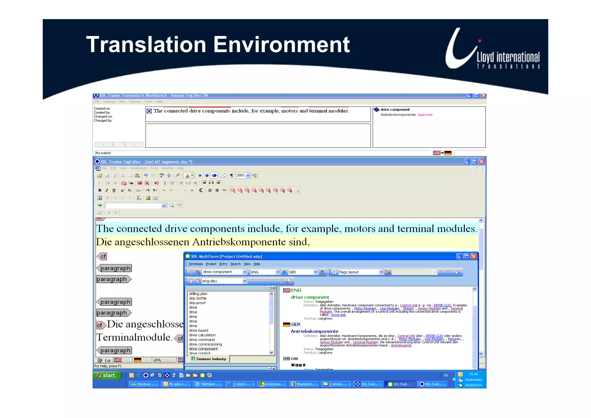 Translation Environment
 