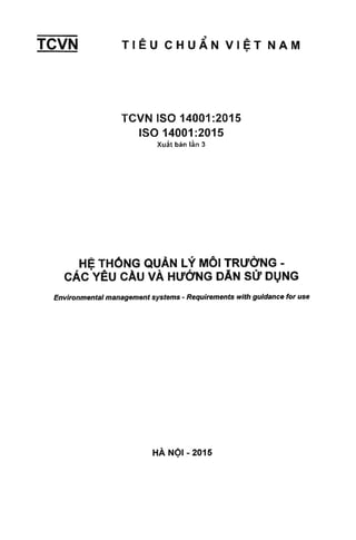 Tcvn iso 14001 2015