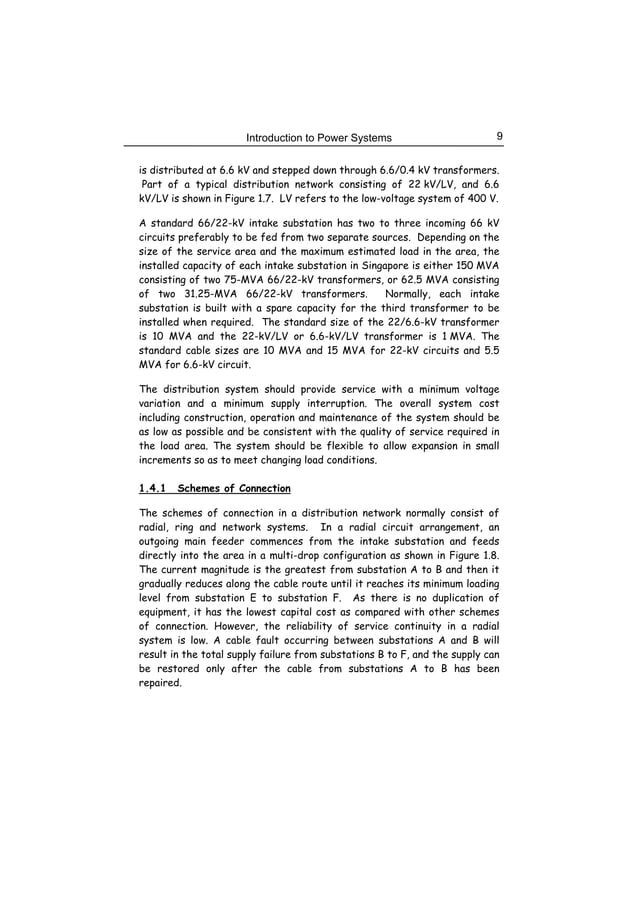 Principles and Design of LV System