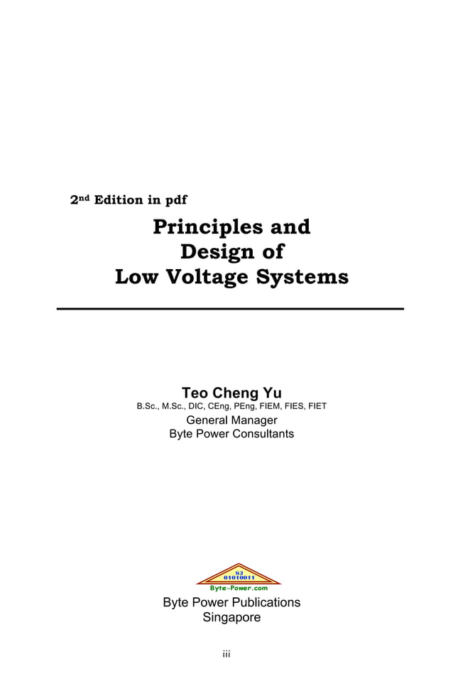 Principles and Design of LV System