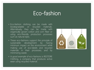 Sustainability in Textiles | PPT