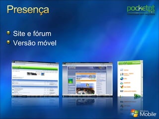 Site e fórum Versão móvel 