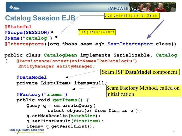 q.getresultlist() JavaEE Seam Spring q.getresultlist() JavaEE Seam Spring