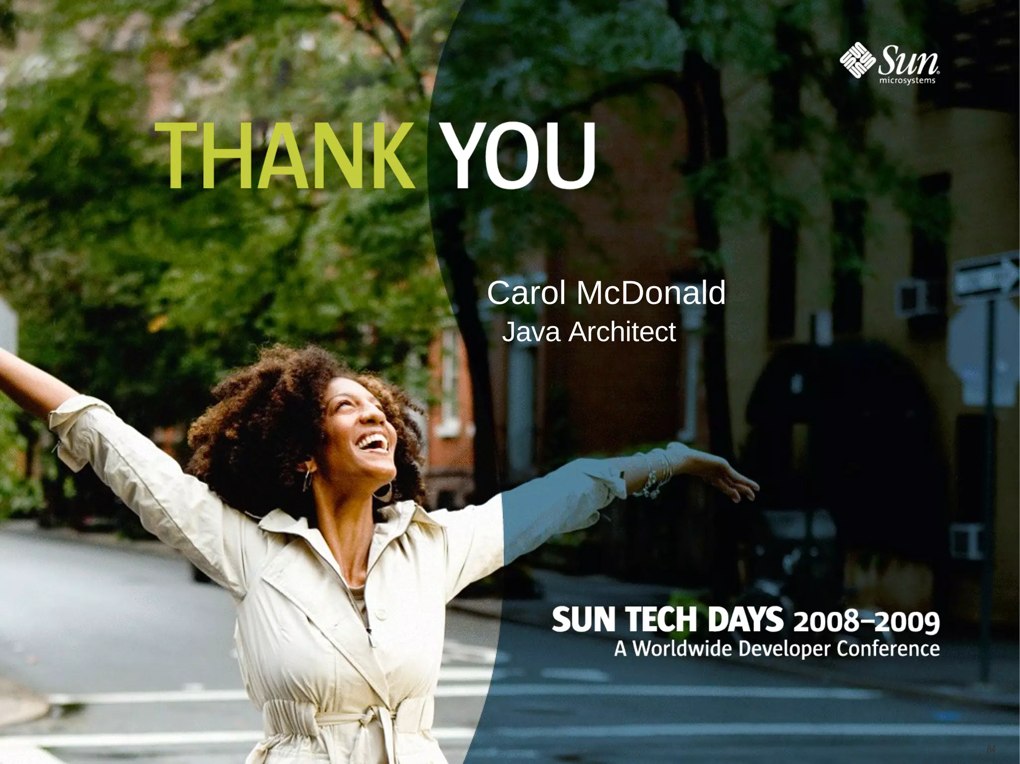 Carol McDonald Java Architect 