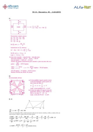 TD 10 - Matemática III – GABARITO
1)
2)
3) B
 