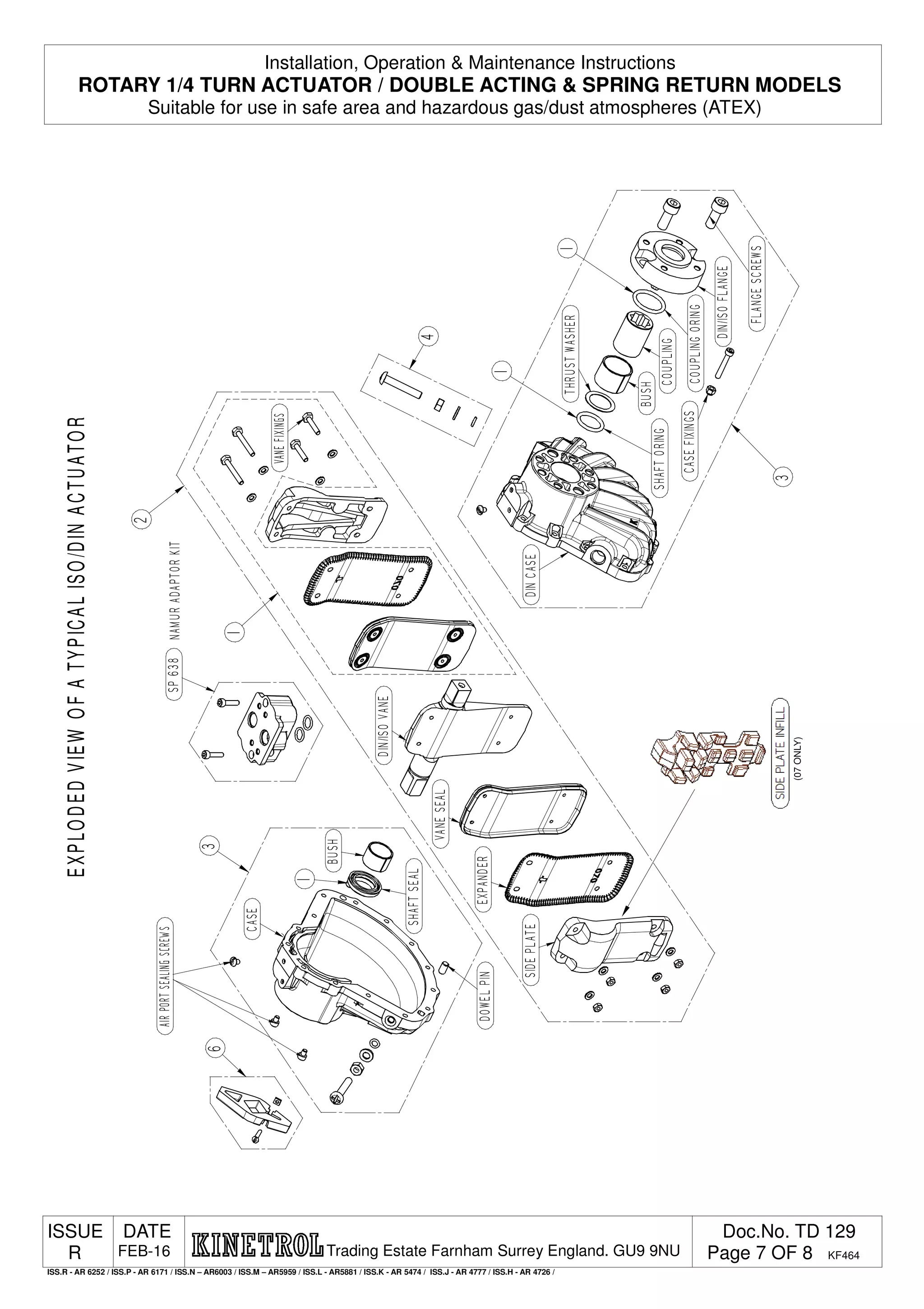 Installation, Operation & Maintenance Instructions for Kinetrol Rotary ...