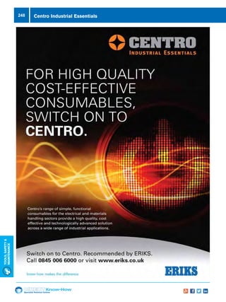Specialist Technical Centres
Know-How
Tools,Safety
MAintenance
248 Centro Industrial Essentials
 