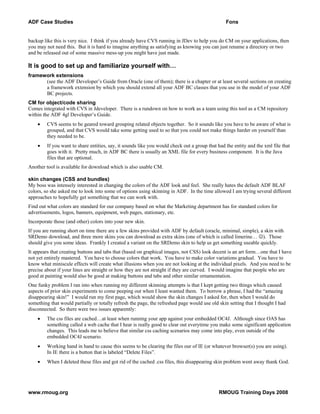 JSF (ADF) Case Studies Paper