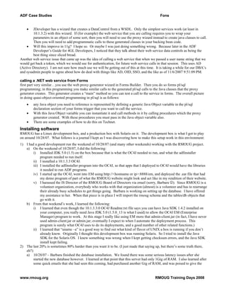 JSF (ADF) Case Studies Paper