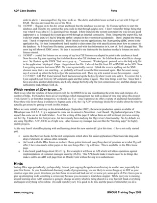 JSF (ADF) Case Studies Paper