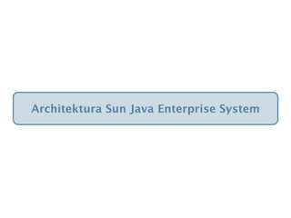 Architektura Sun Java Enterprise System
 
