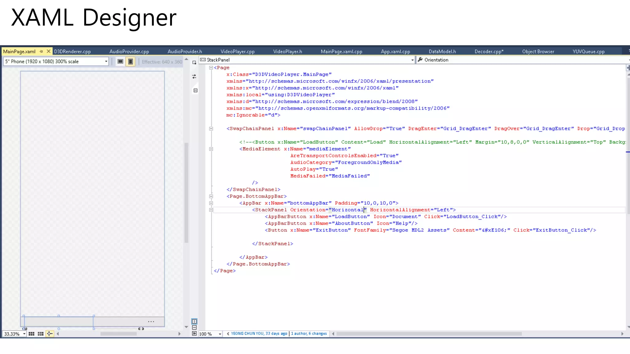 XAML Designer
 