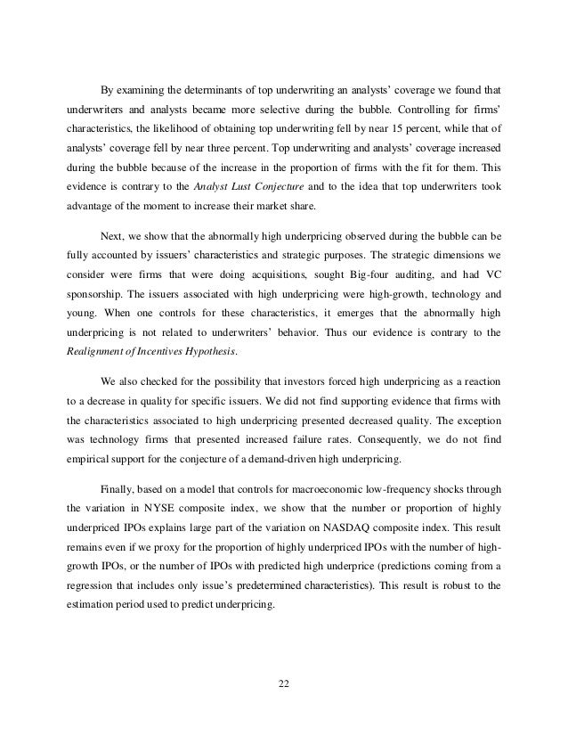 underwriting and underpricing Address this and the related question of why ipo underpricing doubled from 7% during 1980- underwriting contract (auction or bookbuilding). underwriting and underpricing Address this and the related question of why ipo underpricing doubled from 7% during 1980- underwriting contract (auction or bookbuilding).